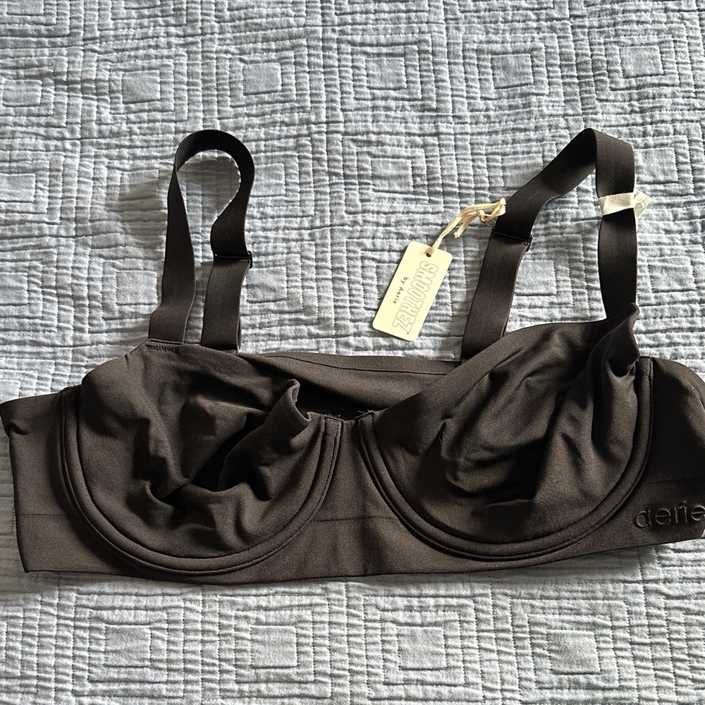 aerie Black Smooth Underwire Bralette